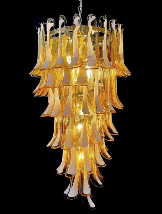 Murano Glass Chandelier – Caramel - Blushlighting