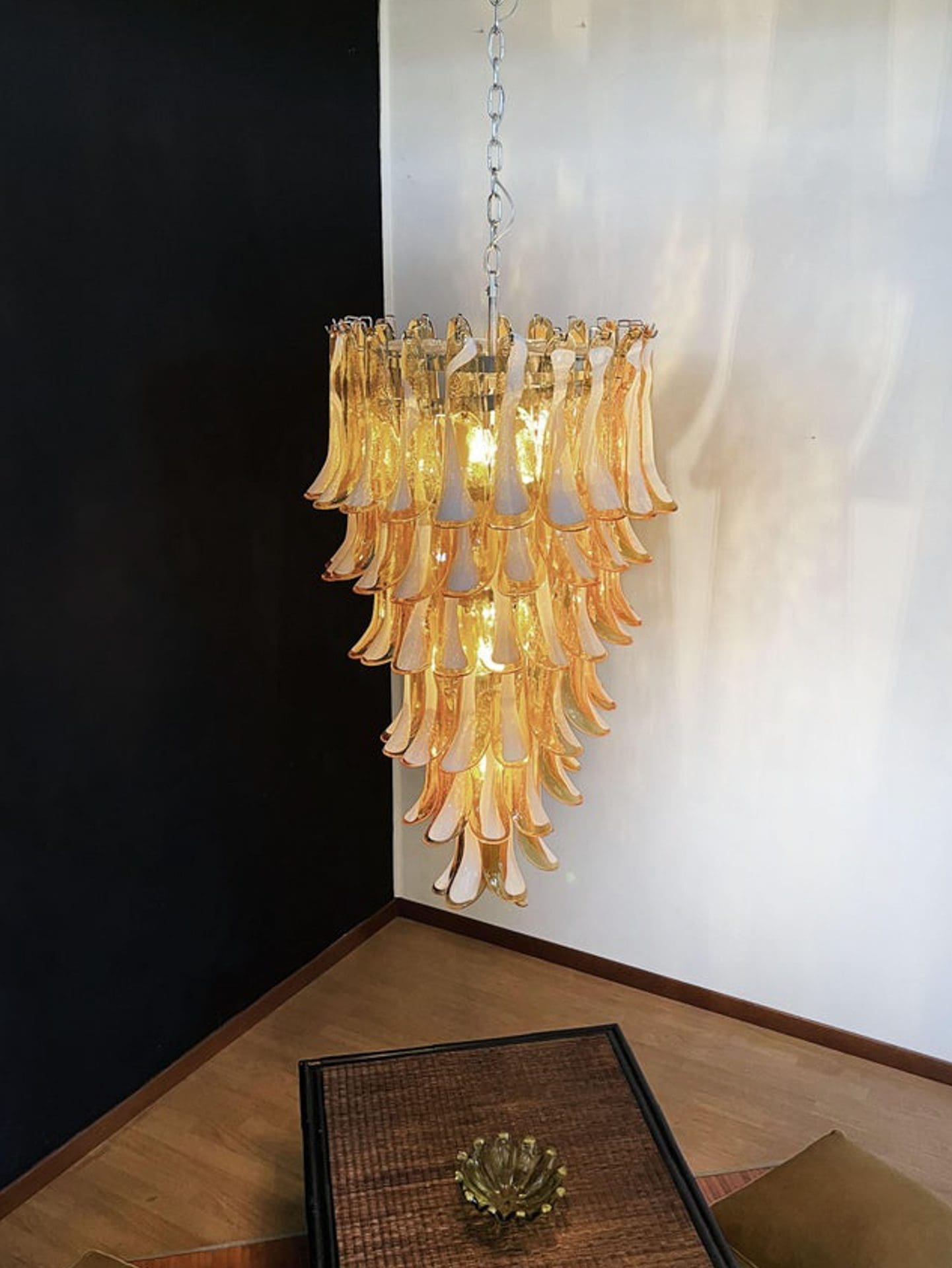 Murano Glass Chandelier – Caramel - Blushlighting