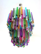 Murano Glass Chandelier – Multi - NickelBlushlighting