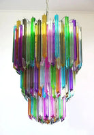 Murano Glass Chandelier – Multi - NickelBlushlighting