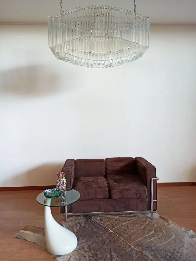 Murano Glass Chandelier – Pagoda – 292 prisms – Transparent - BrassBlushlighting