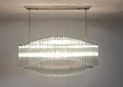 Murano Glass Chandelier – Pagoda – 292 prisms – Transparent - NickelBlushlighting