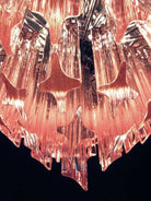 Murano Glass Chandelier – Pink - BrassBlushlighting
