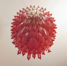 Murano Glass Chandelier – Pink - NickelBlushlighting