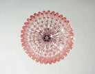 Murano Glass Chandelier – Pink - BrassBlushlighting