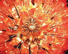Murano Glass Chandelier - Pink - BrassBlushlighting