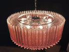 Murano Glass Chandelier – Pink - NickelBlushlighting
