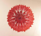 Murano Glass Chandelier - Pink - BrassBlushlighting