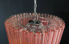 Murano Glass Chandelier – Pink - BrassBlushlighting