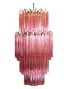 Murano Glass Chandelier – Pink - BrassBlushlighting