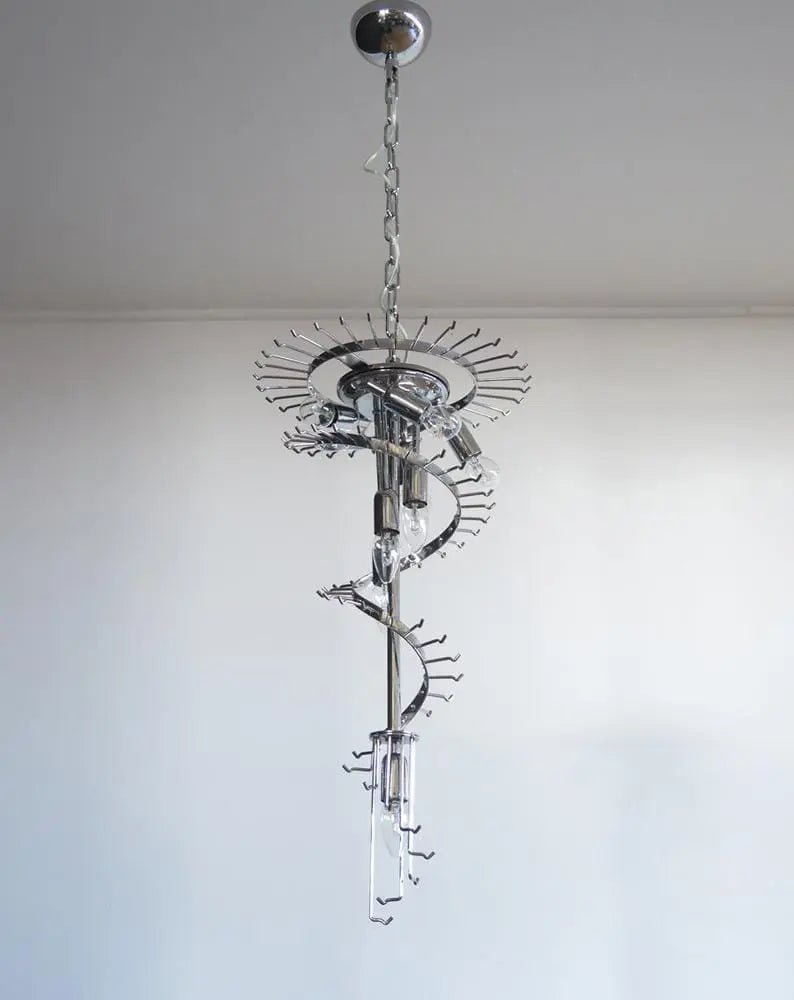 Murano Glass Chandelier – Spiral – Amber - Blushlighting