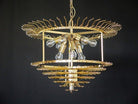 Murano Glass Chandelier – Transparent - SilverBlushlighting