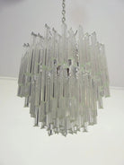 Murano Glass Chandelier – Transparent - BrassBlushlighting