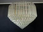 Murano Glass Chandelier – Transparent - SilverBlushlighting