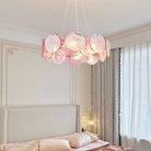 Murano Glass Disc Chandelier, Pink / Green - Pink10 Lights: Dia80cm*H17cm / Dia31.5" x H6.69"Blushlighting