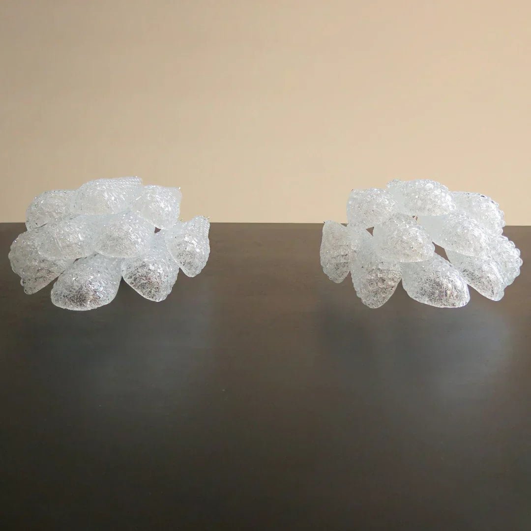 Murano Petals White Wall Light 13.4" - Dia 13.4″(34cm) x H 17.7″(45cm) Set Of 2WhiteBlushlighting