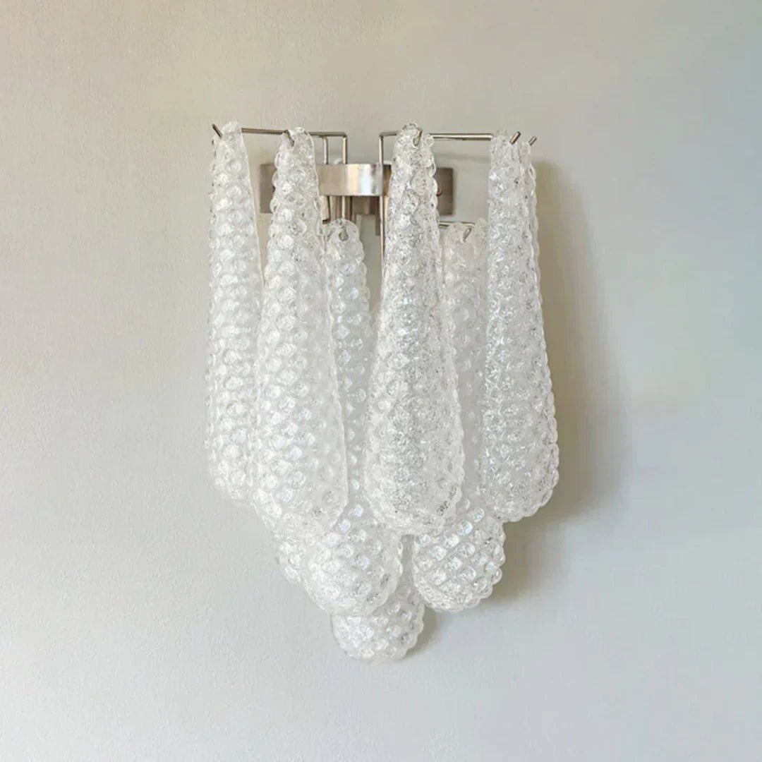 Murano Petals White Wall Light 13.4" - Dia 13.4″(34cm) x H 17.7″(45cm) Set Of 2WhiteBlushlighting