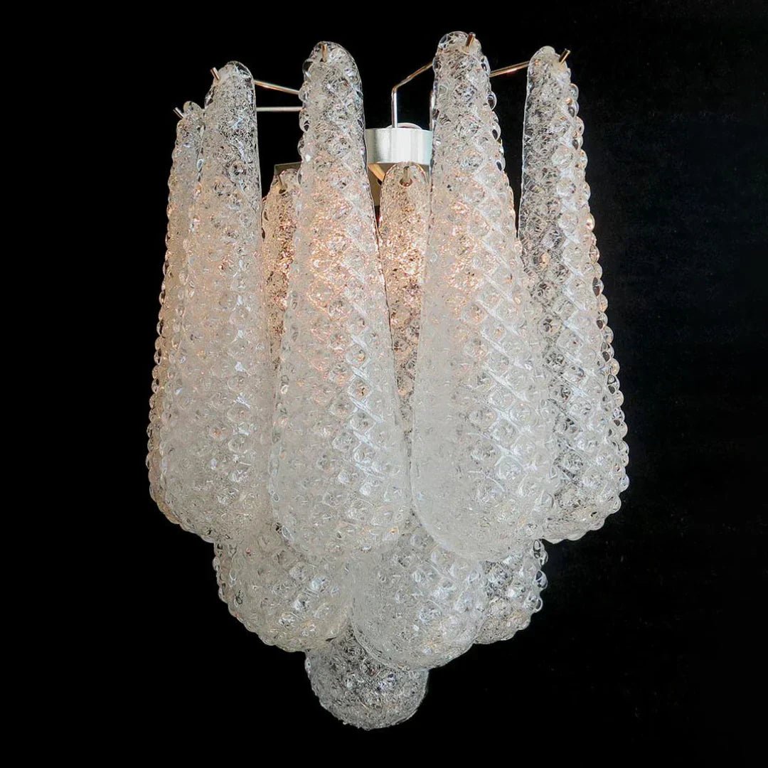 Murano Petals White Wall Light 13.4" - Dia 13.4″(34cm) x H 17.7″(45cm) Set Of 2WhiteBlushlighting