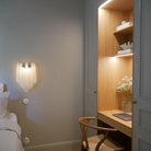 Murano Petals White Wall Light 13.4"-Wall Light-Blushlighting