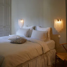 Murano Petals White Wall Light 13.4"-Wall Light-Dia 13.4″(34cm) x H 17.7″(45cm) Set Of 2-White-Blushlighting