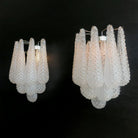 Murano Petals White Wall Light 13.4"-Wall Light-Blushlighting