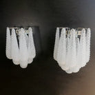 Murano Petals White Wall Light 13.4"-Wall Light-Blushlighting