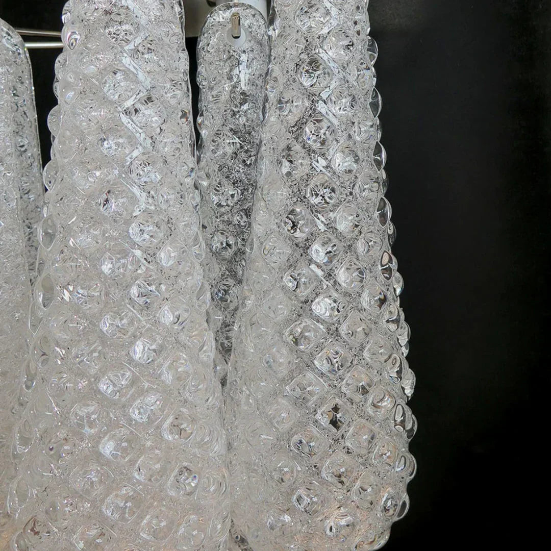 Murano Petals White Wall Light 13.4"-Wall Light-Blushlighting