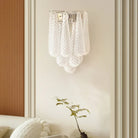 Murano Petals White Wall Light 13.4"-Wall Light-Blushlighting