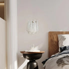 Murano Petals White Wall Light 13.4"-Wall Light-Blushlighting