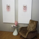 Murano Poliedri Pink Glass Wall Sconces - Dia 9.8″(25cm) x H 15.7″(40cm) Set Of 2PinkBlushlighting