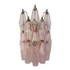 Murano Poliedri Pink Glass Wall Sconces - Dia 9.8″(25cm) x H 15.7″(40cm) Set Of 2PinkBlushlighting