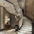 Naleya 43-Light Height Adjustable Round Raindrop Chandelier for Dining Room-