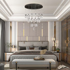 Naleya 43-Light Height Adjustable Round Raindrop Chandelier for Dining Room-