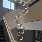 NEBULA Chandelier - 1 ring - 6.6" x 60" / 17cm x 150cm - 8WCool Light (6000K)Blushlighting