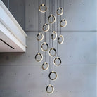 NEBULA Chandelier - 1 ring - 6.6" x 60" / 17cm x 150cm - 8WCool Light (6000K)Blushlighting