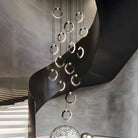 NEBULA Chandelier - 1 ring - 6.6" x 60" / 17cm x 150cm - 8WCool Light (6000K)Blushlighting