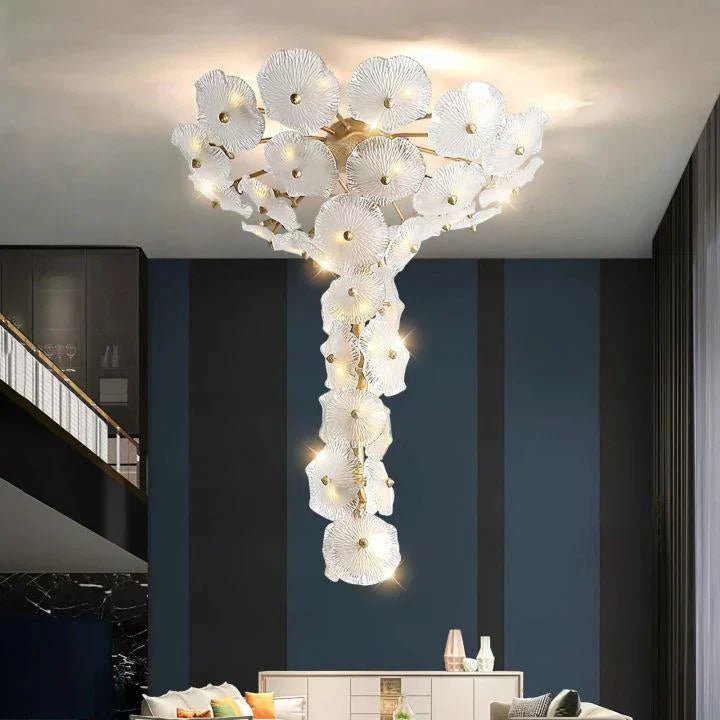 Nenufar Water Modern Chandelier - Size: Dia 23.6″(60cm) x H 23.6″(60cm)Blushlighting