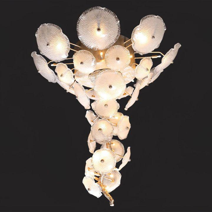 Nenufar Water Modern Chandelier - Size: Dia 23.6″(60cm) x H 23.6″(60cm)Blushlighting