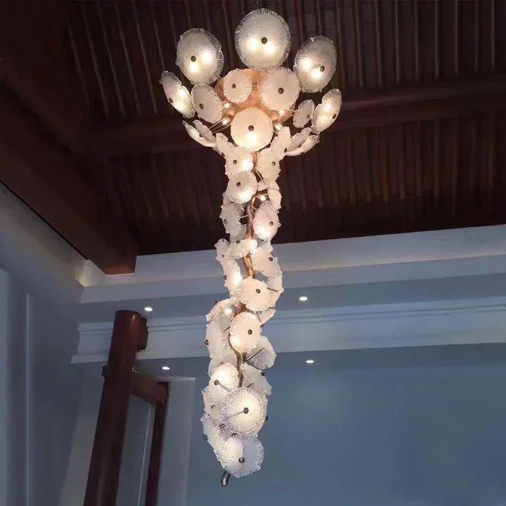 Nenufar Water Modern Chandelier - Size: Dia 23.6″(60cm) x H 23.6″(60cm)Blushlighting