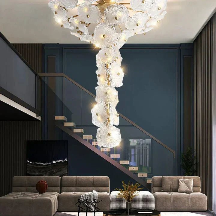 Nenufar Water Modern Chandelier - Size: Dia 23.6″(60cm) x H 23.6″(60cm)Blushlighting