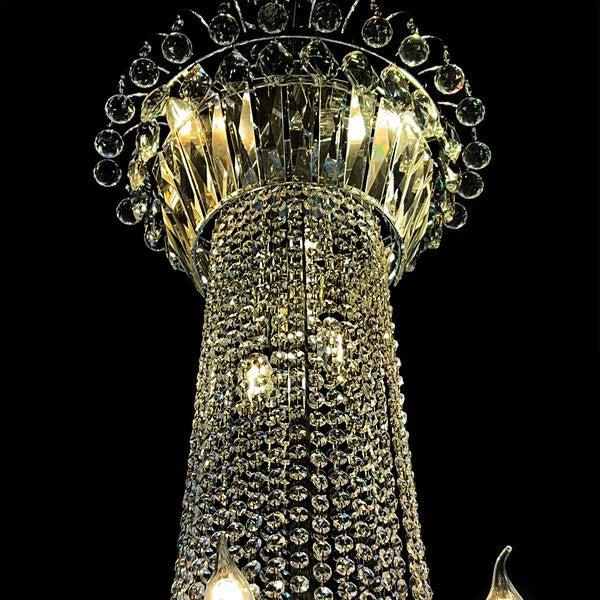 Extra Large European-style Multi-layers Candle Luxury Crystal Chandelier GBUd Art Foyer/Staircase Decorative Light Fixture