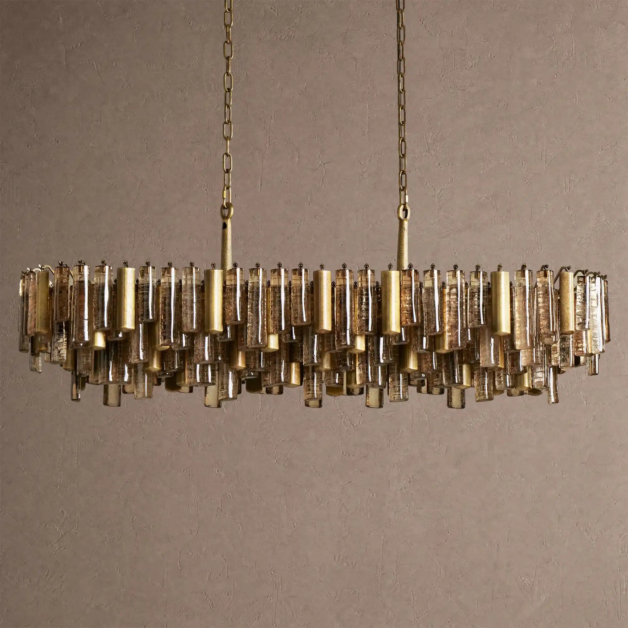 Neve Linear Chandelier - BrassBlushlighting