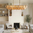 Neve Linear Chandelier - BrassBlushlighting