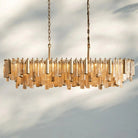 Neve Linear Chandelier - ChampagneBlushlighting