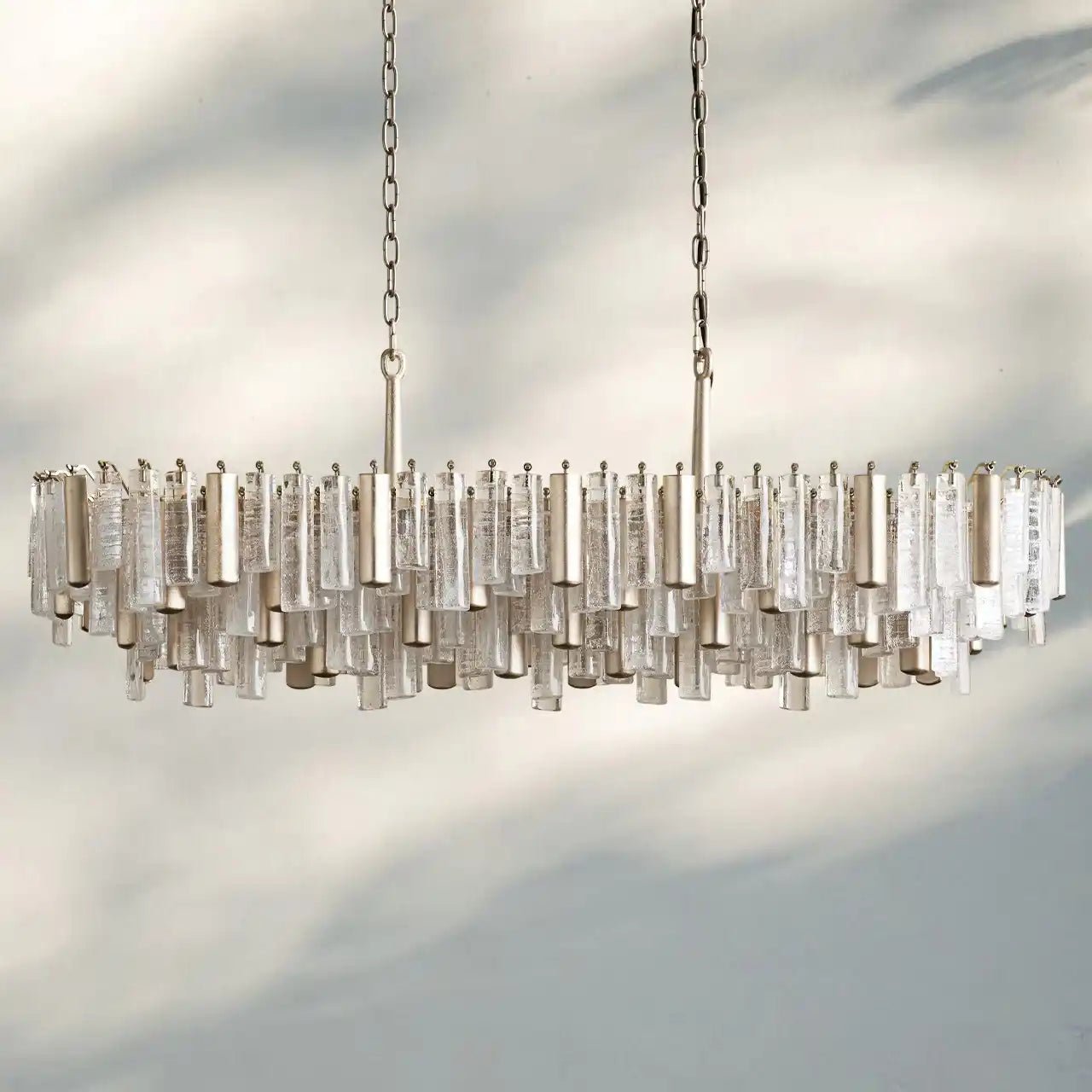 Neve Linear Chandelier - ChampagneBlushlighting