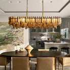 Neve Linear Chandelier - BrassBlushlighting