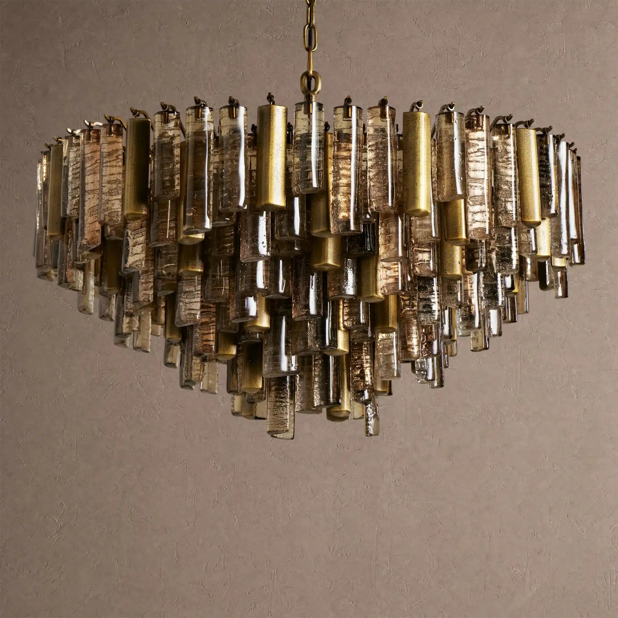 Neve Round Chandelier - ChampagneBlushlighting