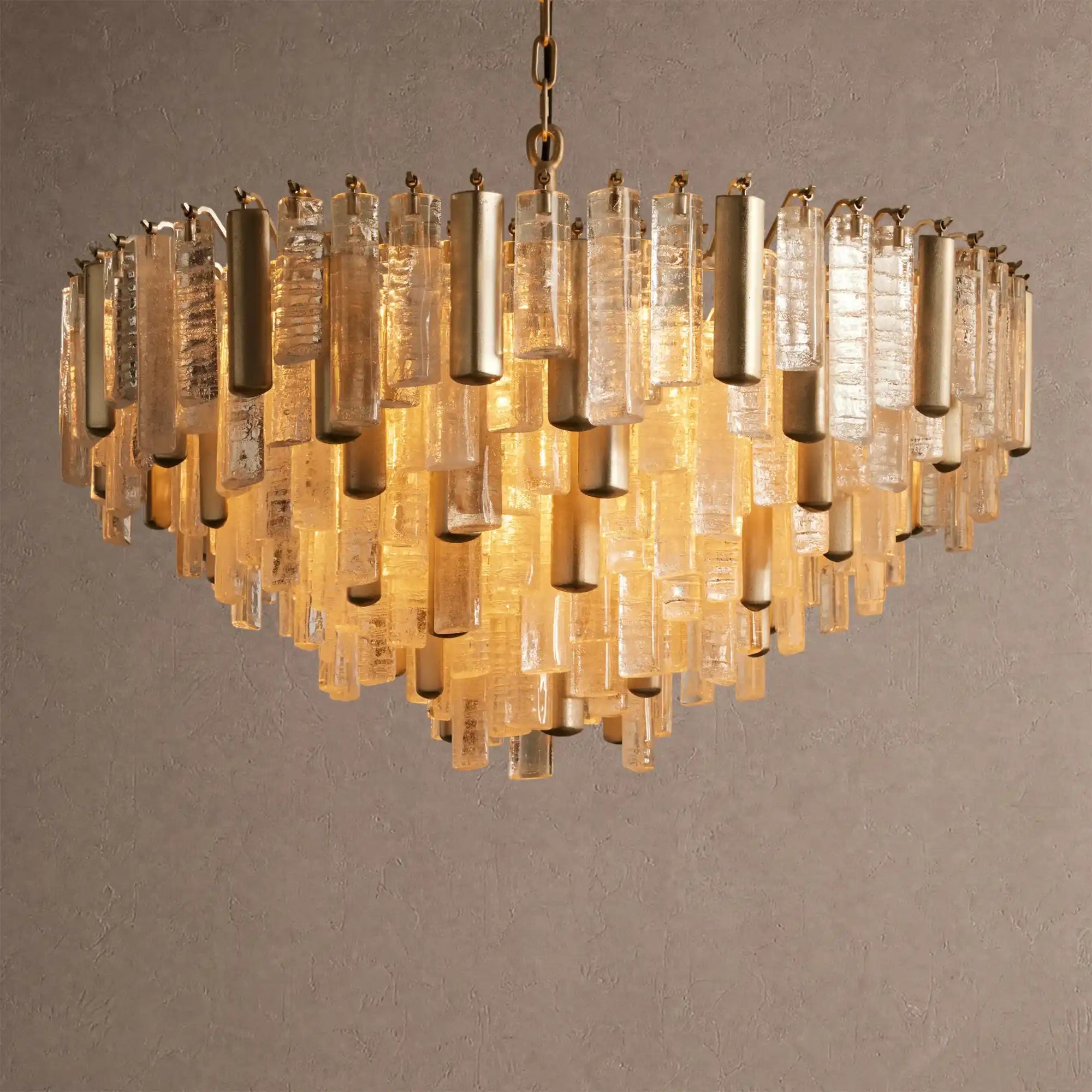 Neve Round Chandelier - ChampagneBlushlighting