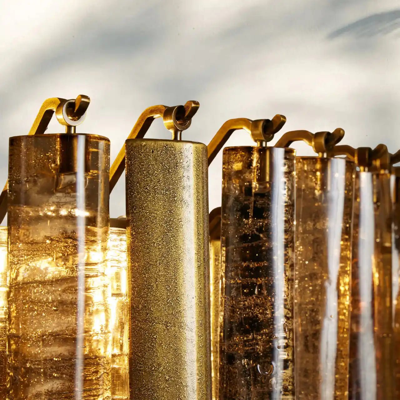 Neve Round Chandelier - BrassBlushlighting