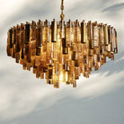 Neve Round Chandelier - BrassBlushlighting